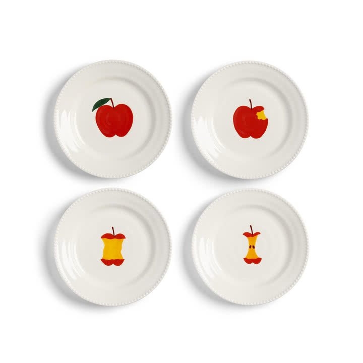&klevering - Haines Teller, Ø 17 cm, mehrfarbig (4er-Set)