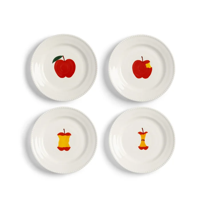 &klevering - Haines Teller, Ø 17 cm, mehrfarbig (4er-Set)