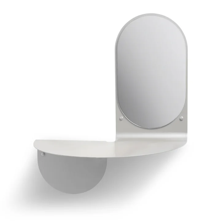 &klevering - Flip Spiegel, 53 x 63 cm, grau