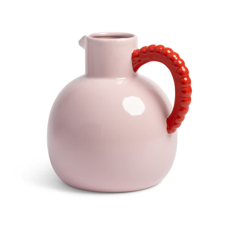 &klevering - Perle Karaffe, 2,5 L, pink / rot