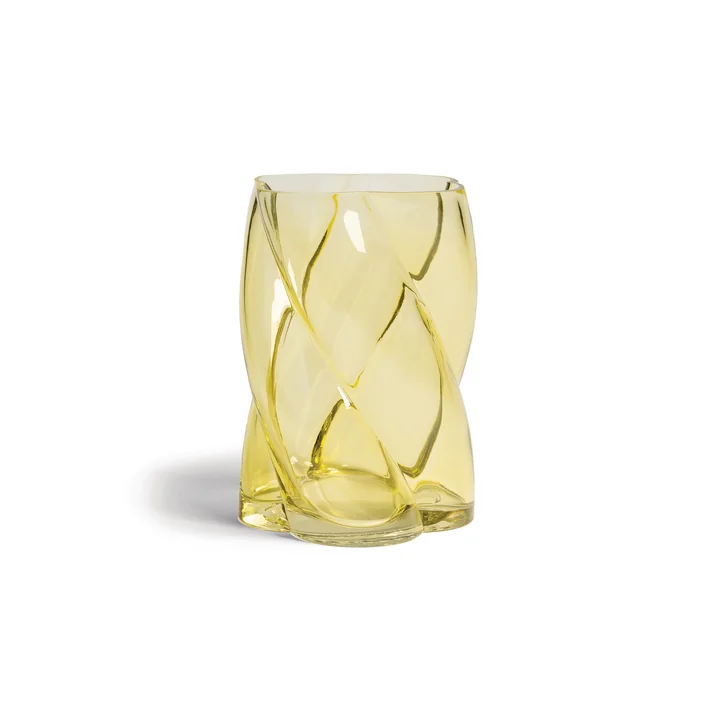 &klevering - Marshmallow Vase 19,5 x Ø 13,4 cm, gelb