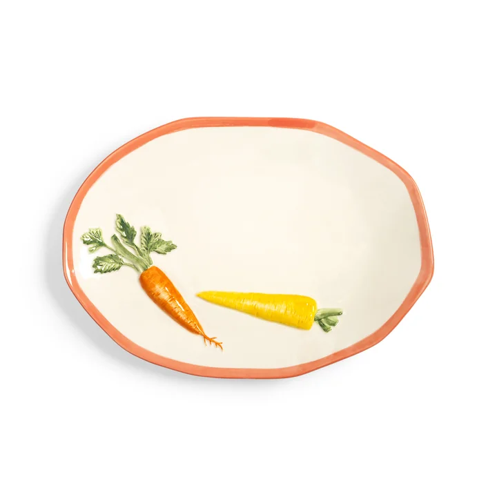 &klevering - Carota Teller 40 x 28 cm, orange