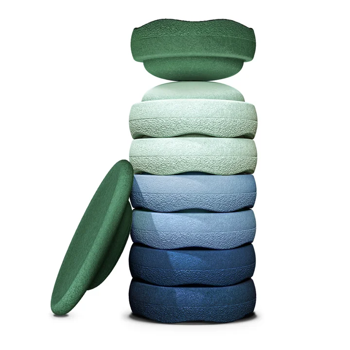 Stapelstein® - Original + Board, Waters & Greens Set Komplett (8 tlg.)