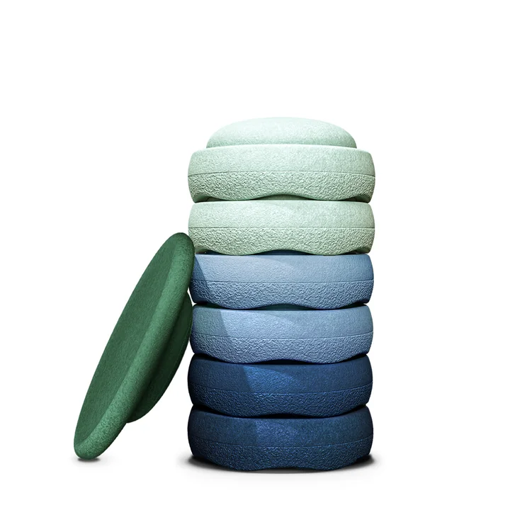 Stapelstein® - Original + Board, Waters & Greens Set (7 tlg.)