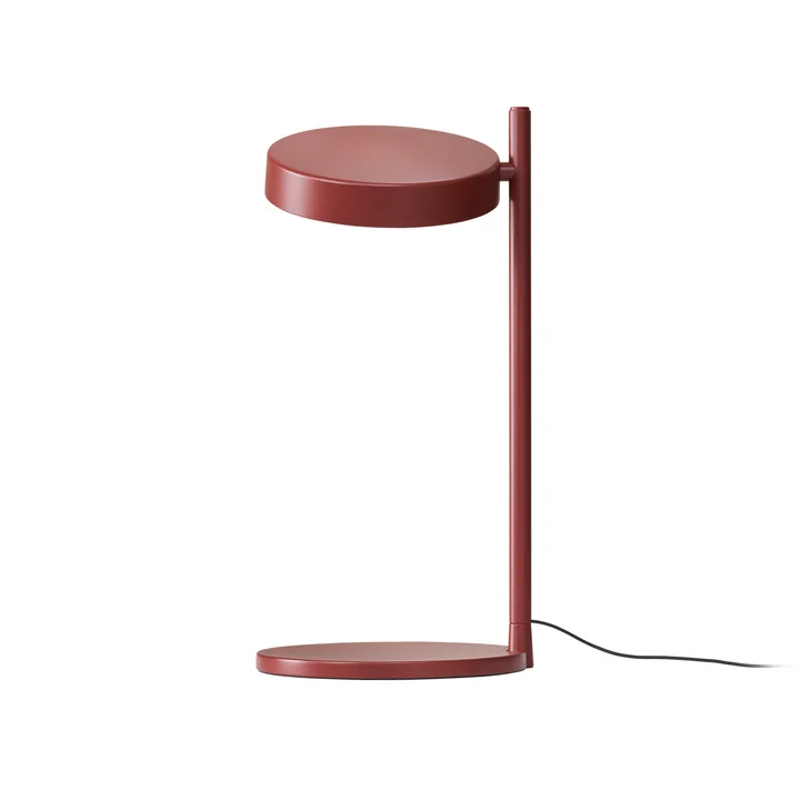 Wästberg - w242 Pastille alu LED Tischleuchte b2, oxidrot RAL 3009