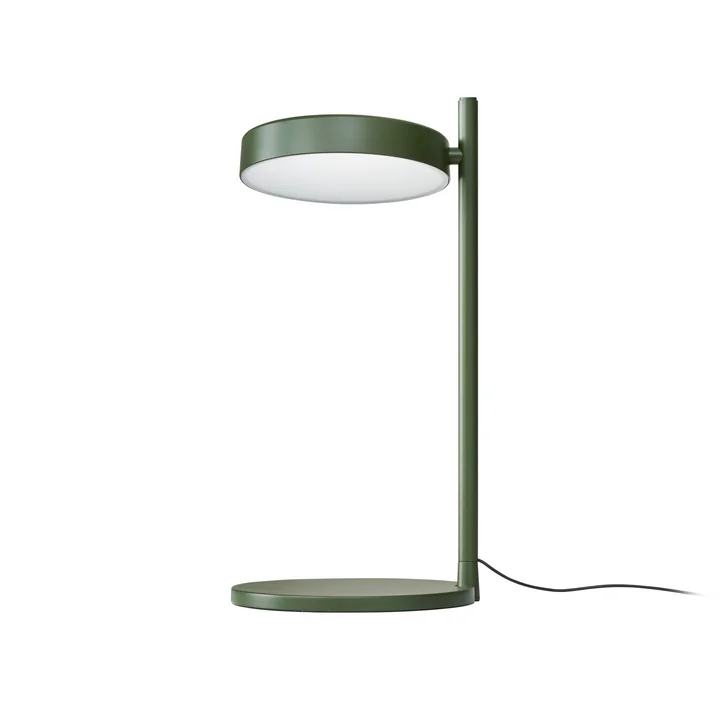 Wästberg - w242 Pastille alu LED Tischleuchte b2, olivgrün RAL 6003