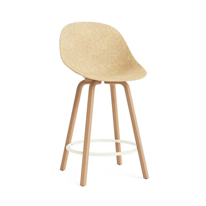Normann Copenhagen - Mat Barstuhl 65 cm, hemp / cream