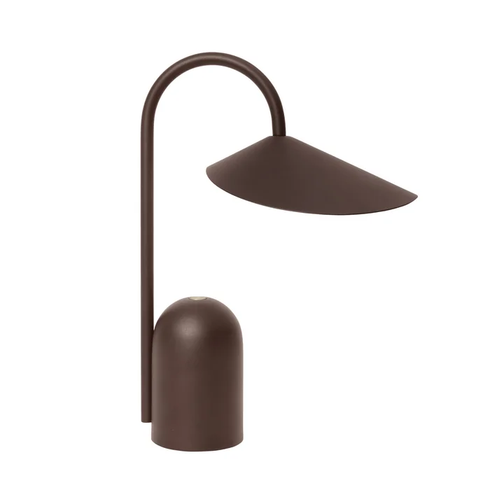 Arum Akku LED-Tischleuchte, dark chocolate