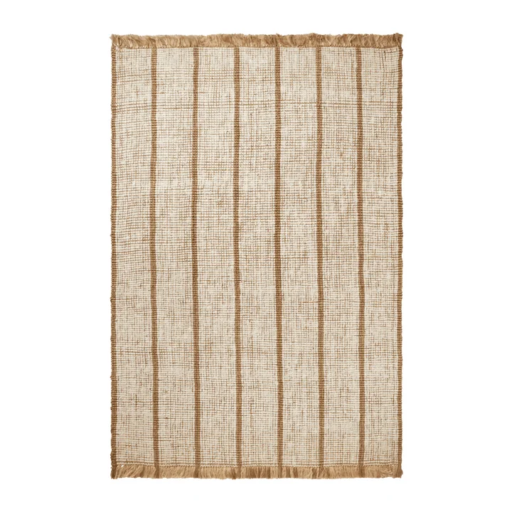 Ferm Living - Athens Stripes Teppich, 200 x 300 cm, natur / off-white