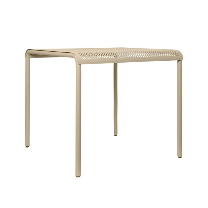 Ferm Living - Dapple Gartenesstisch, 80 x 80 cm, kaschmir