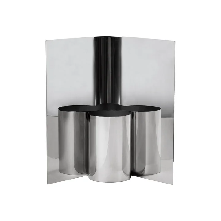 Ferm Living - Eddy Vase, H 29 cm, Edelstahl poliert
