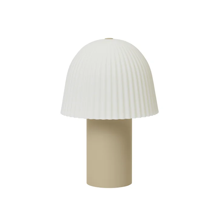 Ferm Living - Frill LED Tischleuchte mit Akku, weiß / kaschmir