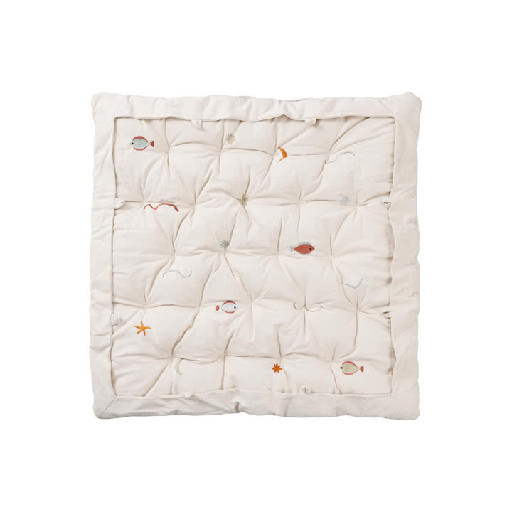 Ferm Living - Habour Spielmatte, 100 x 100 cm, natur