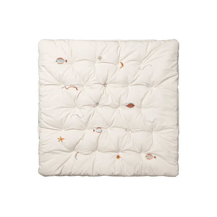 Ferm Living - Habour Spielmatte, 100 x 100 cm, natur