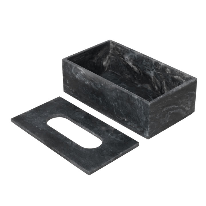 Ferm Living - Mist Kosmetiktücherbox, charcoal