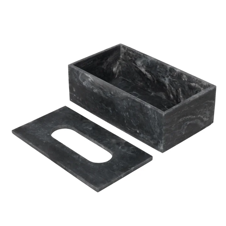 Ferm Living - Mist Kosmetiktücherbox, charcoal