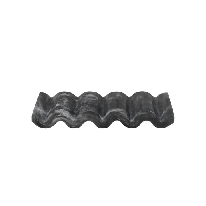 Ferm Living - Mist Seifenschale, 9 x 14 cm, charcoal