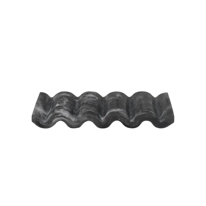 Ferm Living - Mist Seifenschale, 9 x 14 cm, charcoal