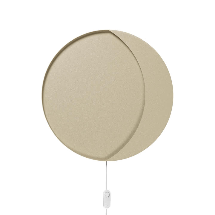 Ferm Living - Neba Wandleuchte, Ø 45,5 x H 3 cm, cashmere