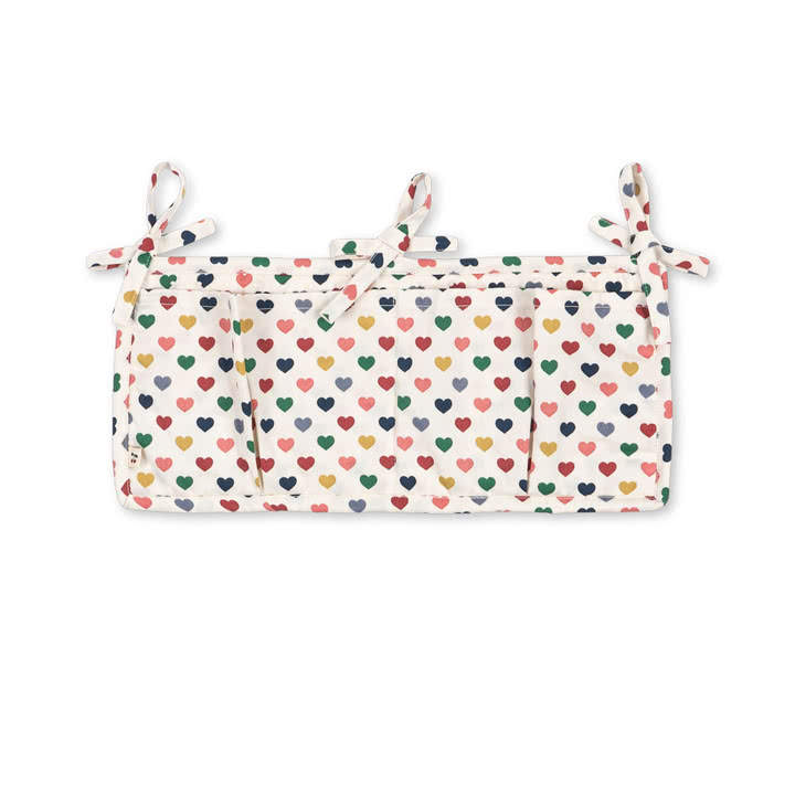 Konges Sløjd - Betttaschen gesteppt, coeur coloré