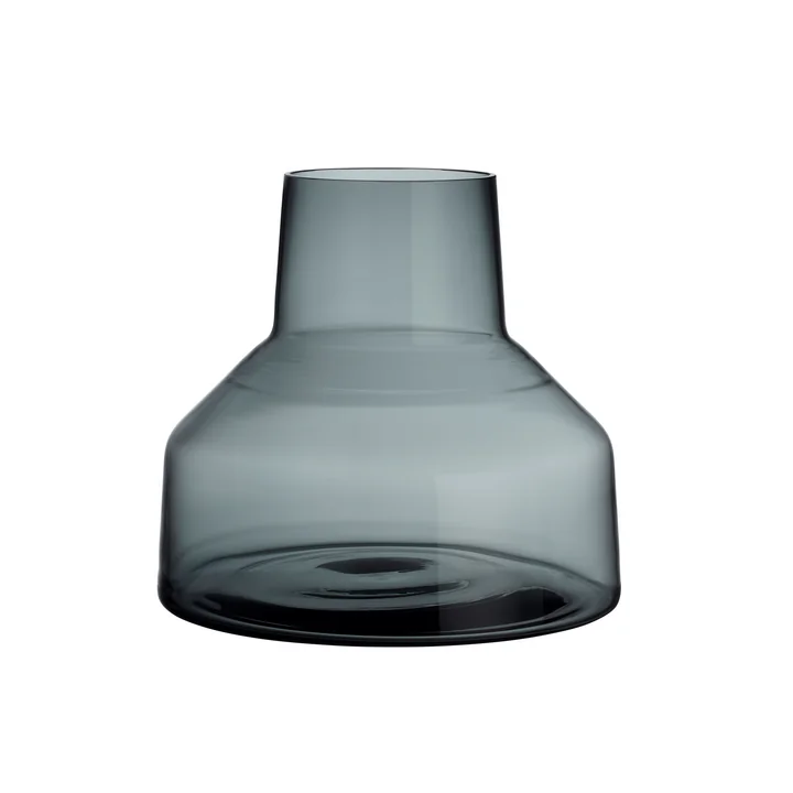 Iittala - Solare Vase low, Ø 220 x 200 mm, stahlgrau