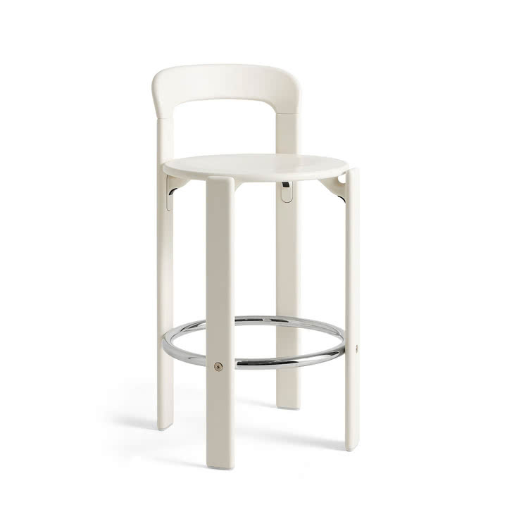 HAY - Rey Barhocker, 65 cm, cream white (Standardgleiter)