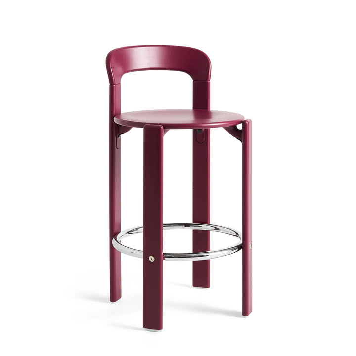 HAY - Rey Barhocker, 65 cm, grape red (Standardgleiter)