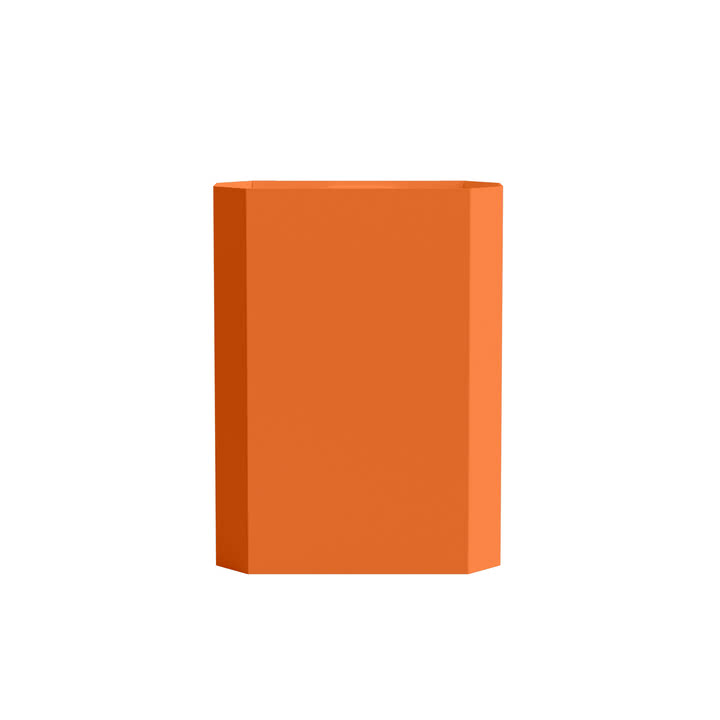 Nichba Design - Papiereimer für die Wand, 12 L, orange