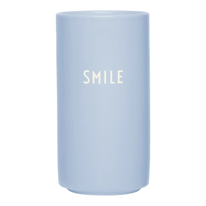 Design Letters - AJ Favourite Porzellan Vase, Smile / dusty blue