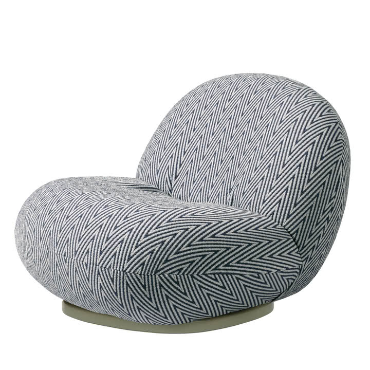 Pacha Outdoor Lounge Chair, Swivel, Chevron Dedar (035, Standard) von Gubi