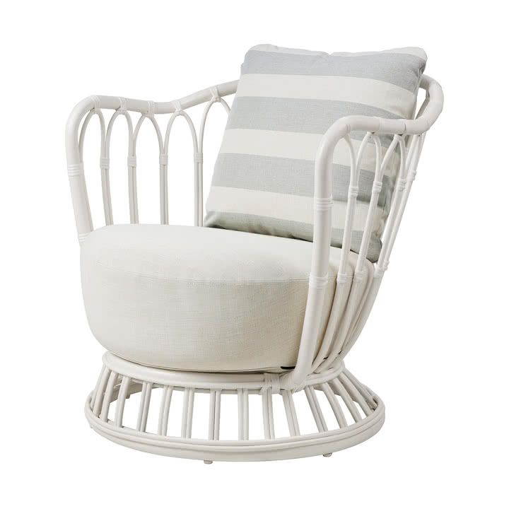 Grace Outdoor Lounge Chair, alabaster white von Gubi