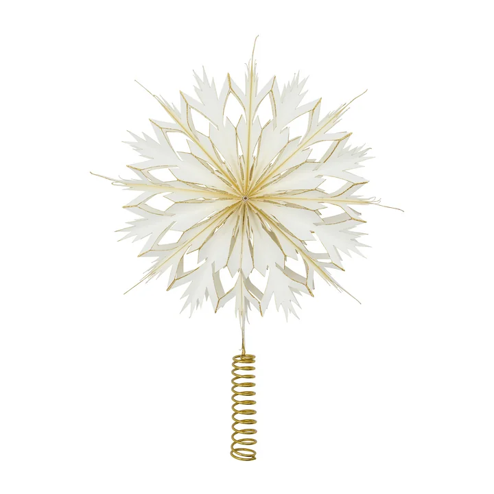 House Doctor - Alsta Weihnachtsbaumstern, Ø 25 cm, weiß / gold