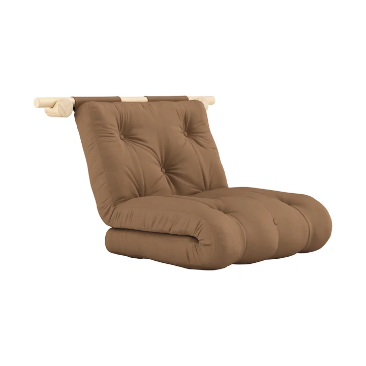 Karup - Hooked 75 Sofabett inkl. Bravo Matratze 75 x 200 cm, mocca