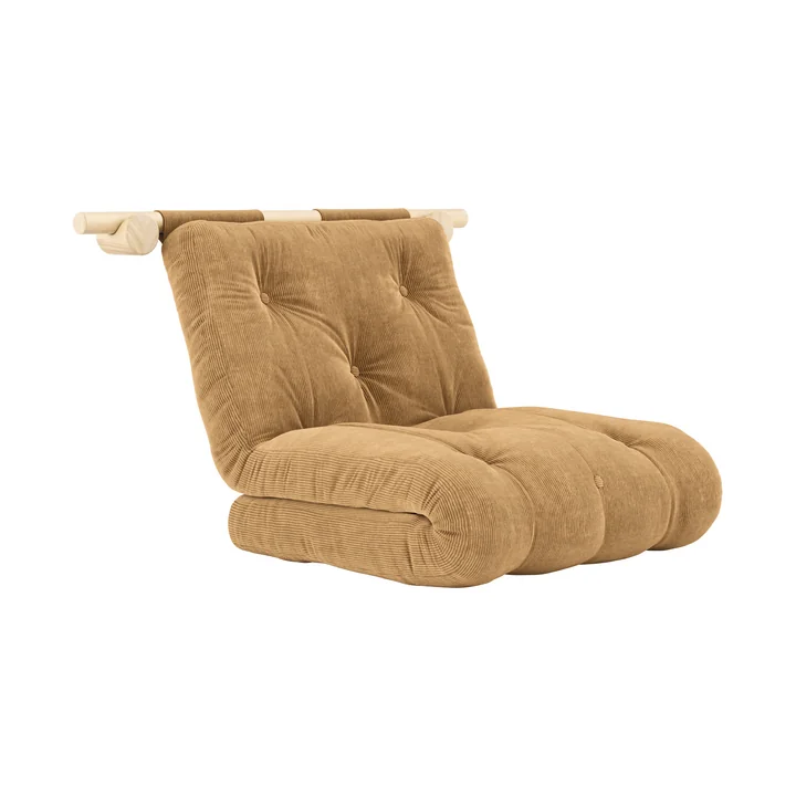 Karup - Hooked 75 Sofabett inkl. Bravo Matratze 75 x 200 cm, fudge brown