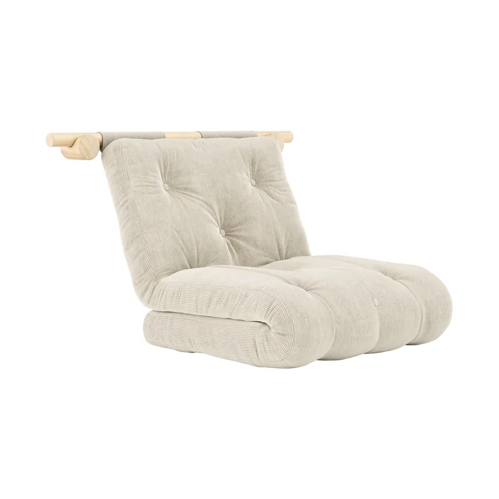 Karup - Hooked 75 Sofabett inkl. Bravo Matratze 75 x 200 cm, ivory
