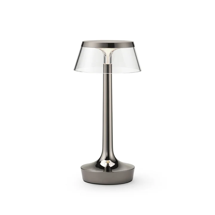 Flos - Bon jour Unplugged Akku-Tischleuchte, Color Tune, black chrome