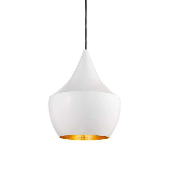 Tom Dixon - Beat Fat LED Pendelleuchte, weiß