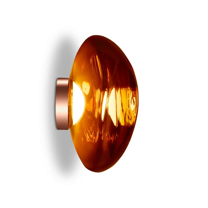Tom Dixon - Melt LED Wandleuchte / Deckenleuchte, 50 x 28 cm, kupfer