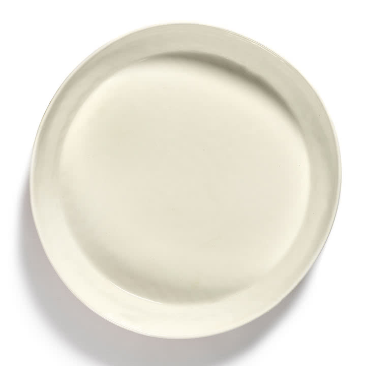 Serax - Feast Servierschale M, white / red stripes