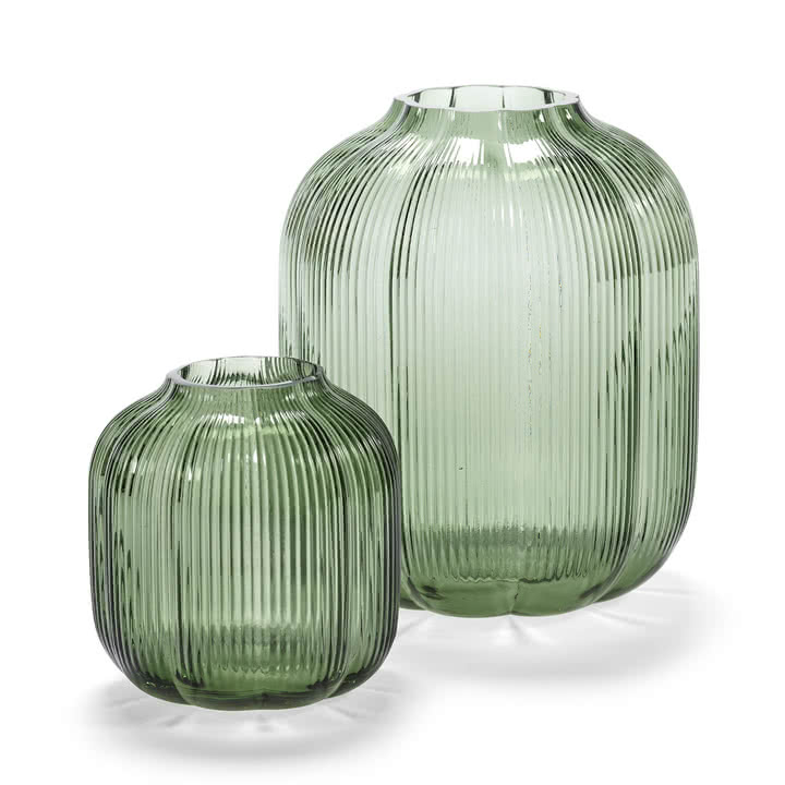 Serax - Vase 01 S und L, grün
