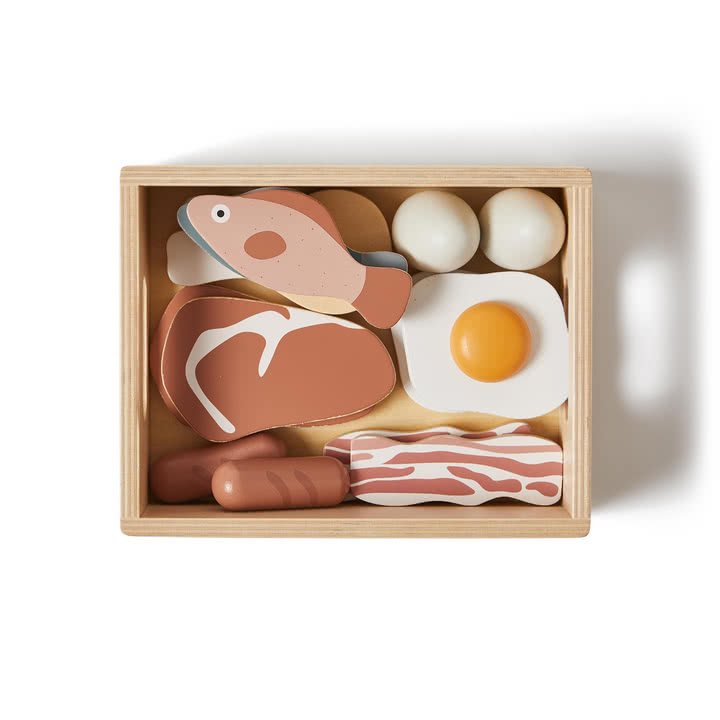 Flexa - Play Spielzeug-Set Fisch & Fleisch, mehrfarbig