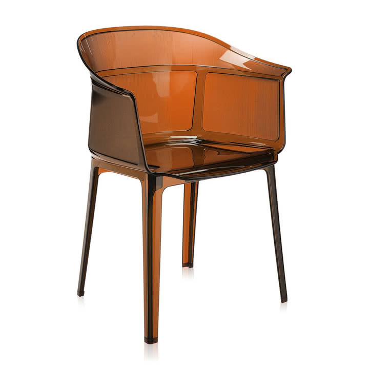 Kartell - Papyros Armlehnstuhl, bernstein
