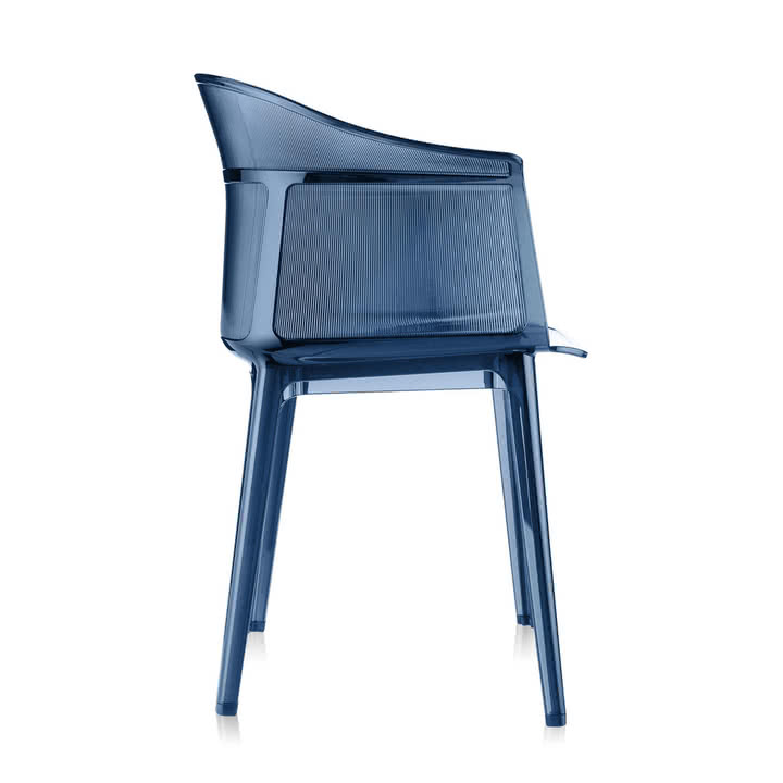 Kartell - Papyros Armlehnstuhl, puderblau