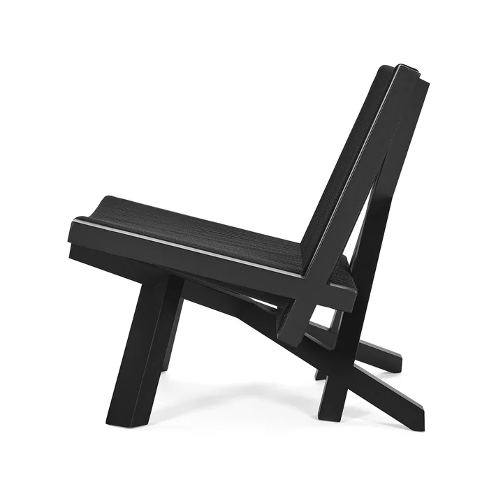 ClassiCon - Volkshaus Lounge Chair, Eiche schwarz gebeizt / schwarz 