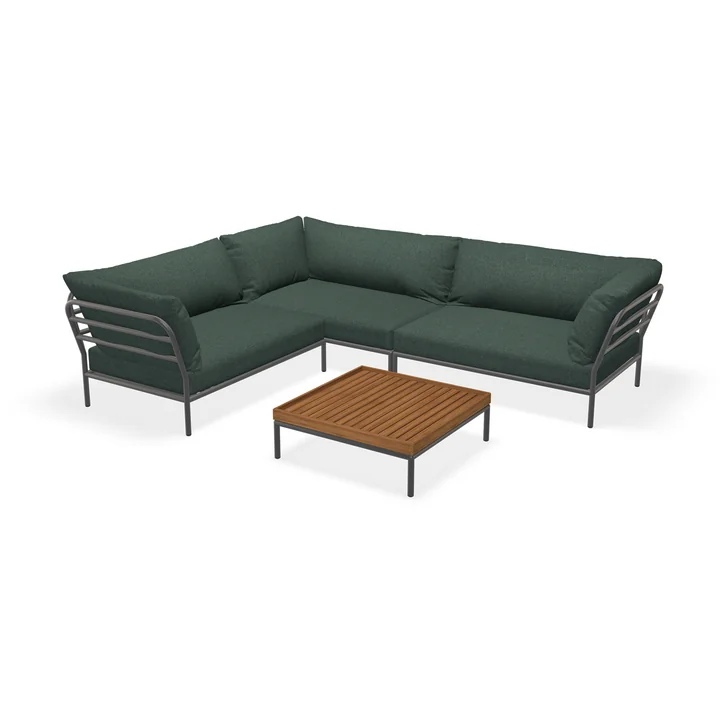 HOUE - Level 2 Loungeset 7, dunkelgrau / alpine