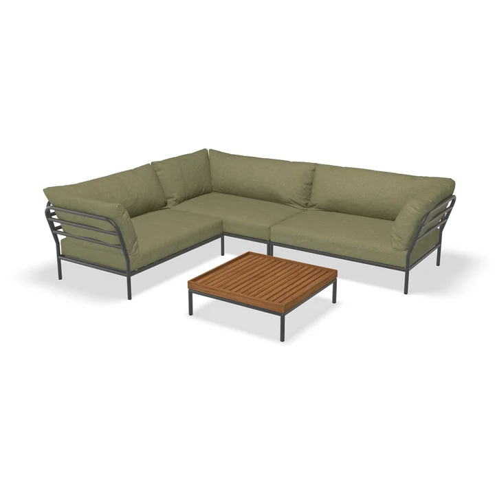 HOUE - Level 2 Loungeset 7, dunkelgrau / leaf