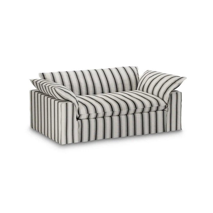 HKliving - Nomad Sofa, 2-Sitzer, Rocco / chalkstripe