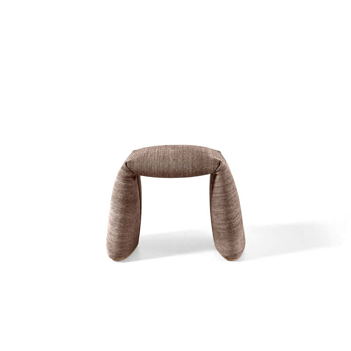 nanimarquina - Folded Bank, small, 60 x 45 cm, graubraun
