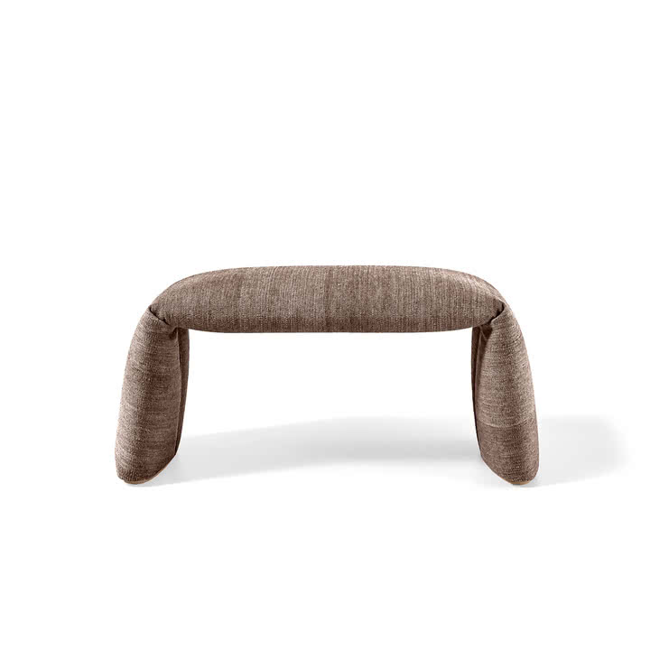 nanimarquina - Folded Bank, medium, 97 x 45 cm, graubraun