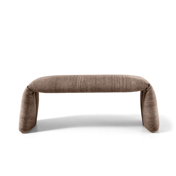 nanimarquina - Folded Bank, large, 120 x 45 cm, graubraun